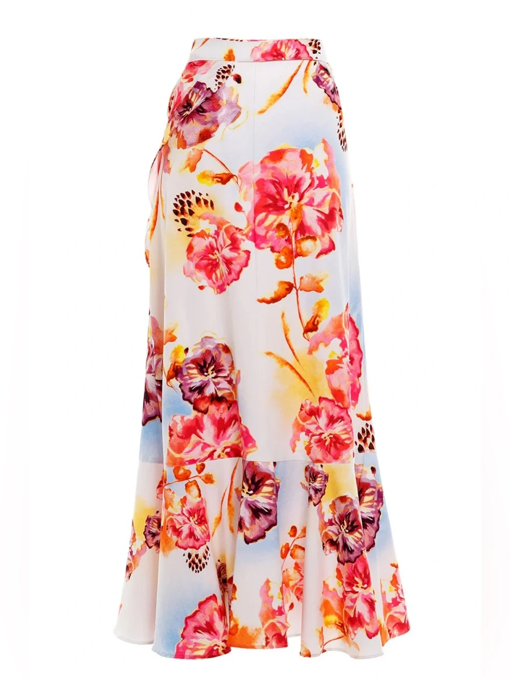 NWT Agua Bendita Floral Skirt Set - Pink, Orange, Yellow - Picture 5 of 11